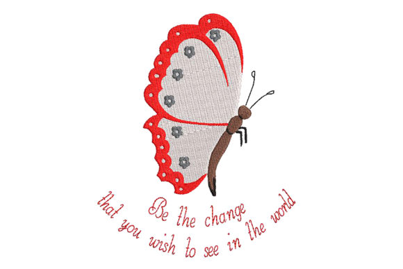 Butterfly Embroidery and a Wise Quote Review